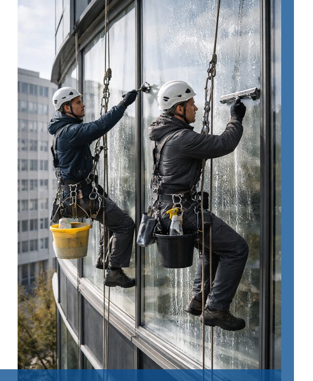 Мойка панорамных окон в Чайковском от 354 р. заказать у ВЫСОТНИК-Чкв