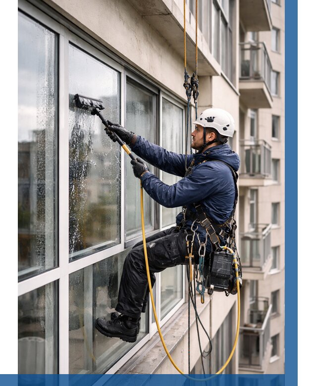 Мойка балконного остекления в Чайковском от 3542 р. | ВЫСОТНИК-Чкв