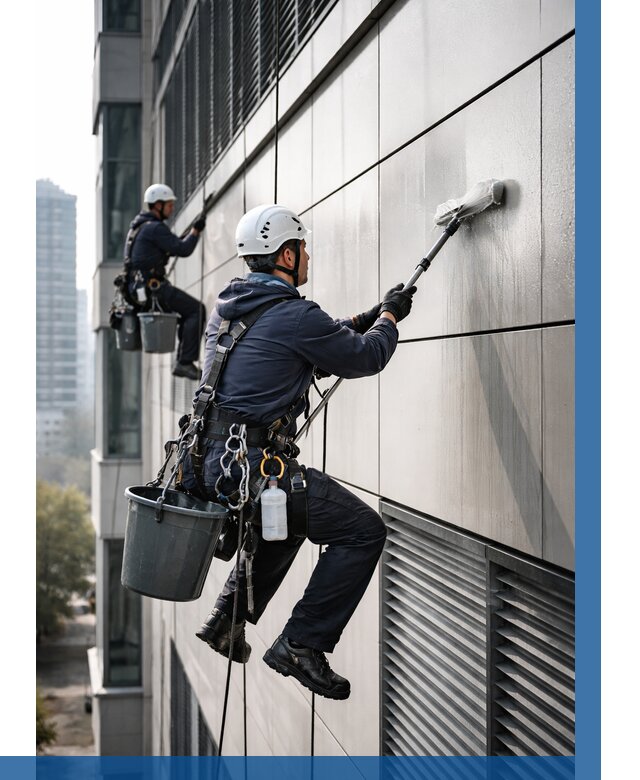 Мойка вентилируемого фасада в Чайковском от 253 р. | ВЫСОТНИК-Чкв