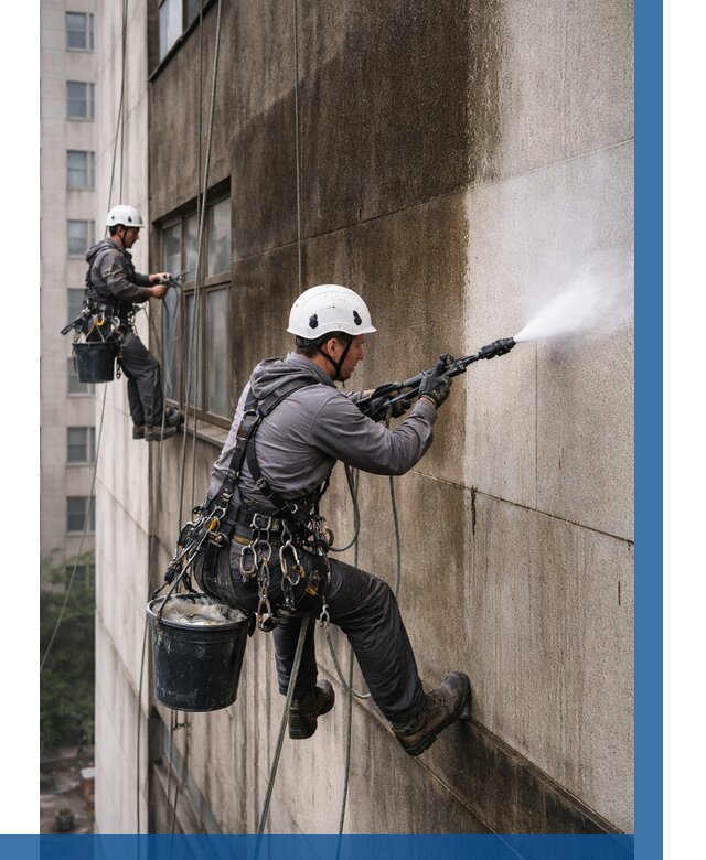 Очистка фасада от копоти в Чайковском от 253 р. | ВЫСОТНИК-Чкв