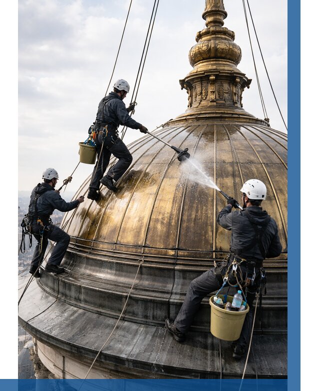 Мойка куполов и шпилей в Чайковском от 8097 р. - заказать | ВЫСОТНИК-Чкв