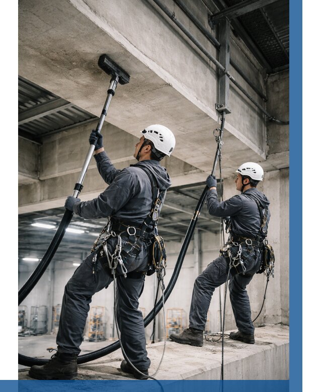 Обеспыливание потолочных конструкций в Чайковском от 253 р. |ВЫСОТНИК-Чкв