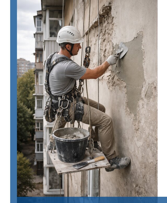Восстановление фасадной штукатурки в Чайковском с гарантией качества