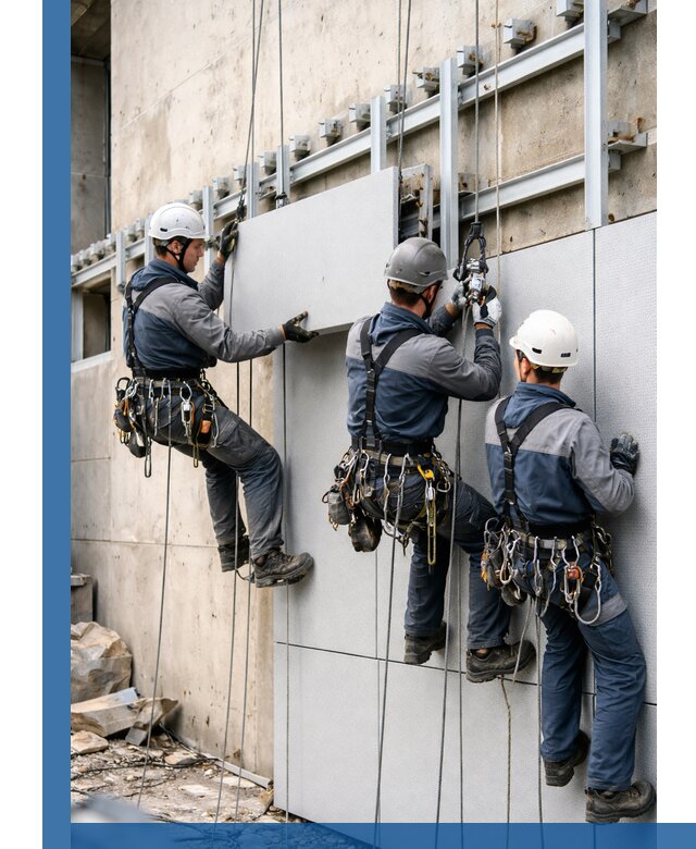 Монтаж вентилируемого фасада в Чайковском под ключ с гарантией качества