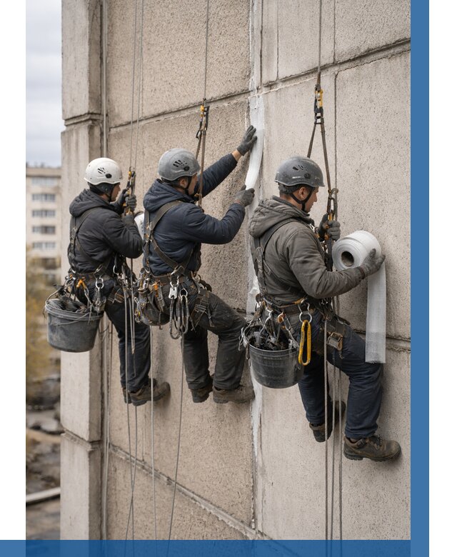 Ремонт межпанельных швов в Чайковском от 759 р. | ВЫСОТНИК-Чкв