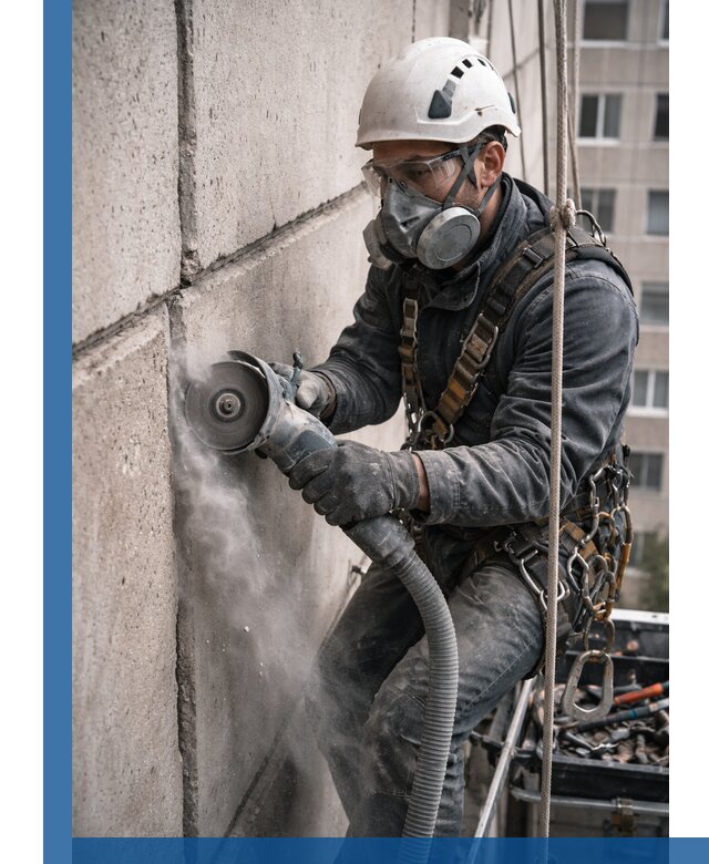 Штробление межпанельных швов в Чайковском качественно и быстро