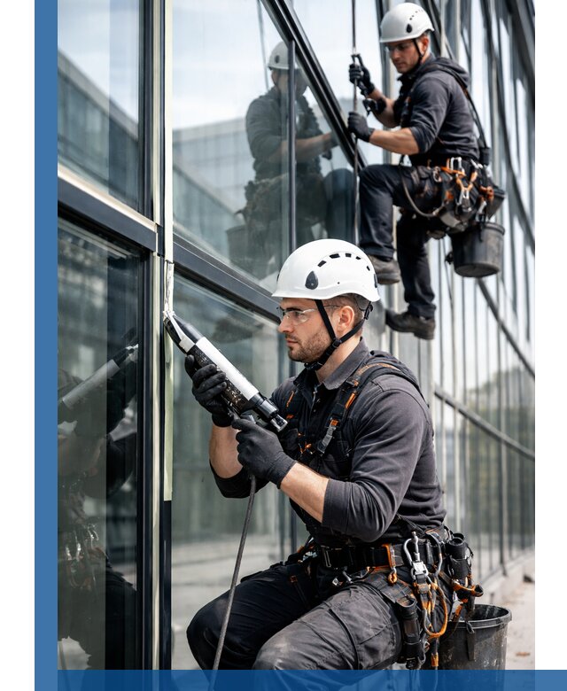 Герметизация витражных швов в Чайковском для зданий и фасадов