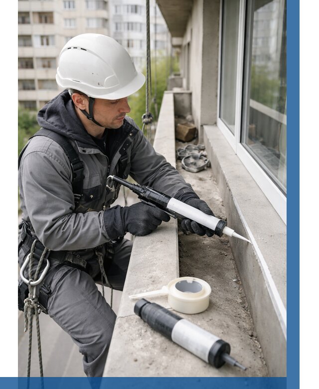 Герметизация швов лоджии в Чайковском от 4554 р. | ВЫСОТНИК-Чкв