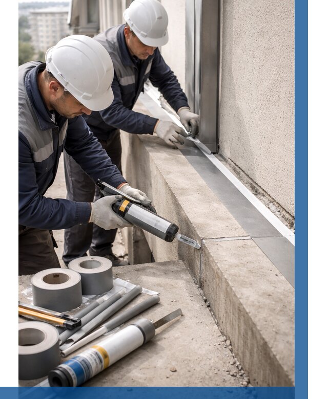 Герметизация примыкания балкона в Чайковском от 4554 р. | ВЫСОТНИК-Чкв