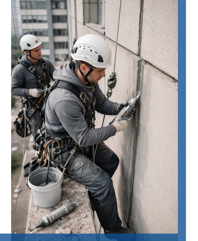 Ремонт деформационных швов здания в Чайковском от 1012 р. | ВЫСОТНИК-Чкв