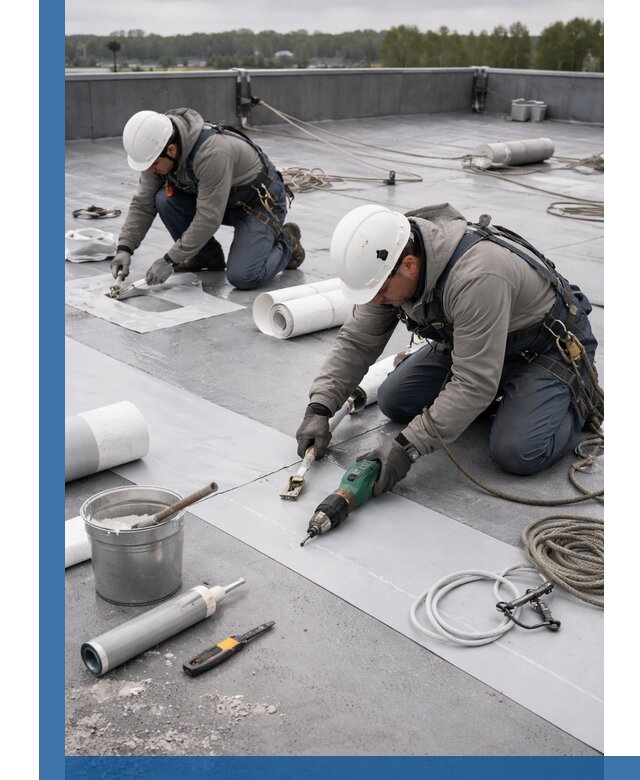 Ремонт мембранной кровли в Чайковском качественно и с гарантией