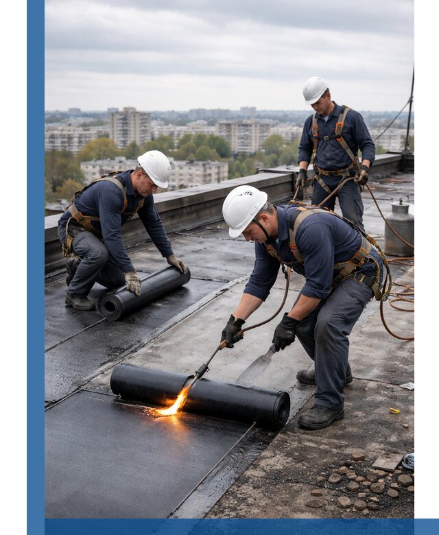 Ремонт наплавляемой кровли в Чайковском качественно и надежно