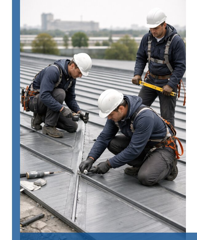 Ремонт фальцевой кровли в Чайковском срочно и качественно