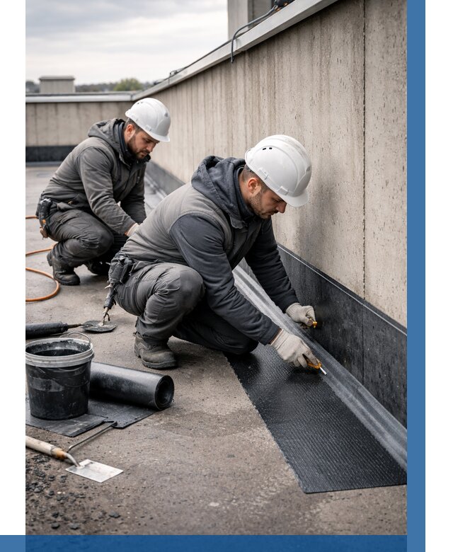 Гидроизоляция примыканий на кровле в Чайковском от 911 р. | ВЫСОТНИК-Чкв