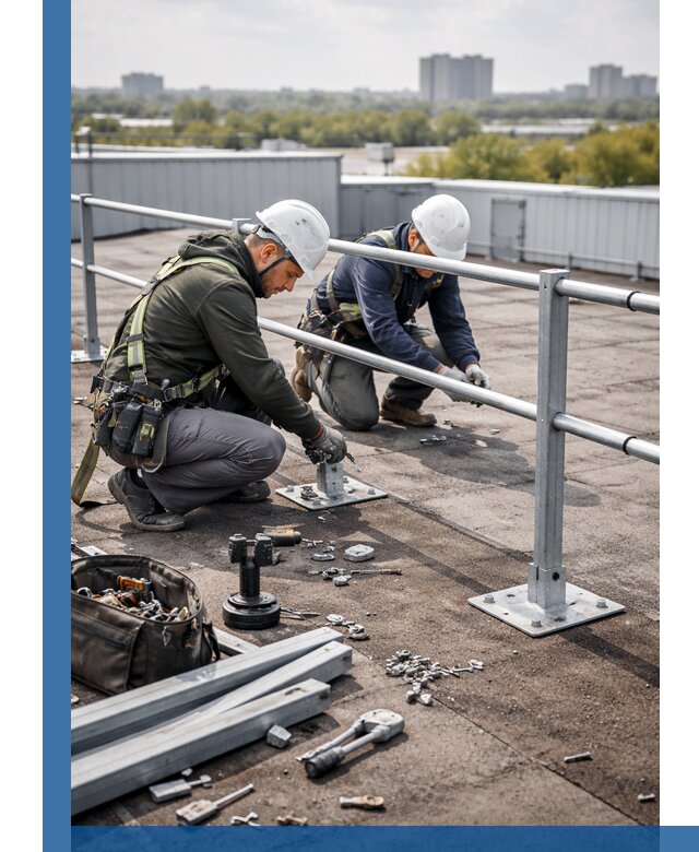 Монтаж кровельного ограждения в Чайковском под ключ с гарантией