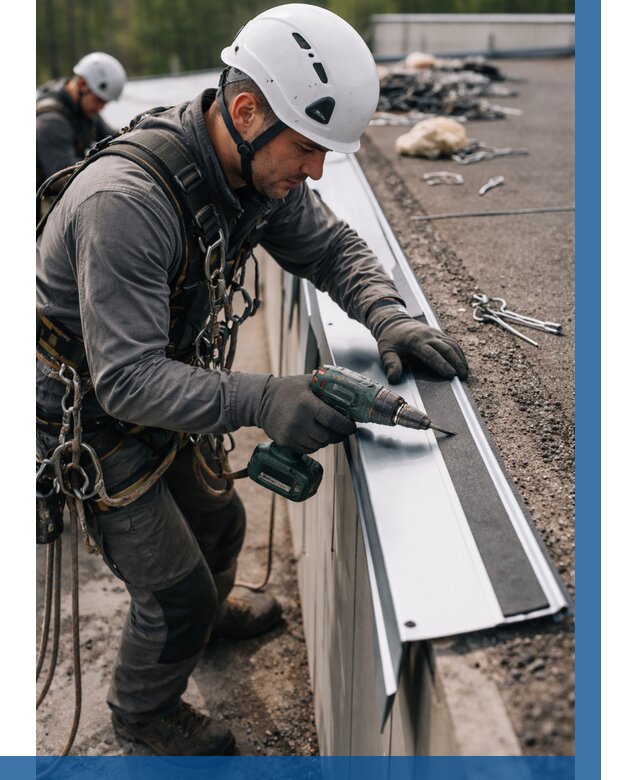 Монтаж капельника на кровле в Чайковском от 304 р. | ВЫСОТНИК-Чкв