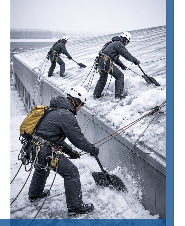 Очистка навесов от снега в Чайковском от 4554 р. | ВЫСОТНИК-Чкв