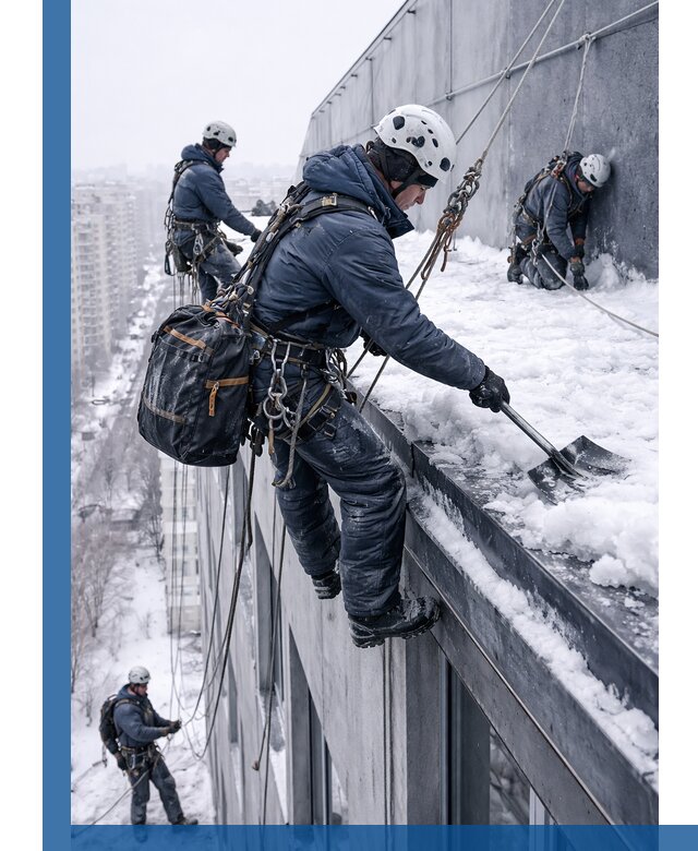 Абонентское обслуживание кровли зимой в Чайковском регулярный уход