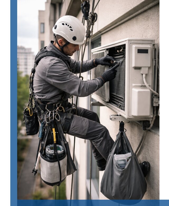 Обслуживание внешнего блока кондиционера в Чайковском профессионально