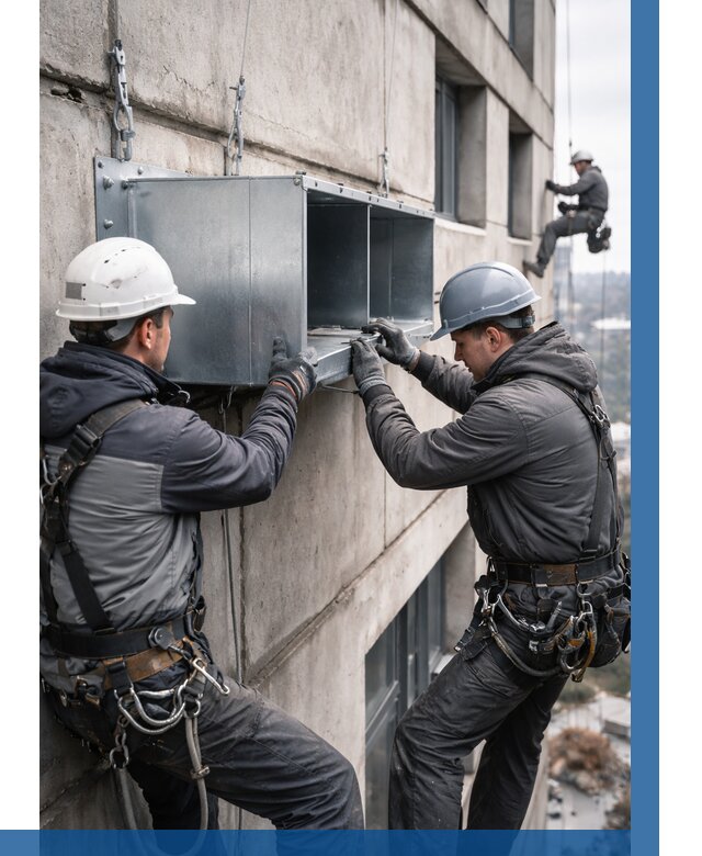 Монтаж вентиляционных коробов в Чайковском от 3036 р. | ВЫСОТНИК-Чкв