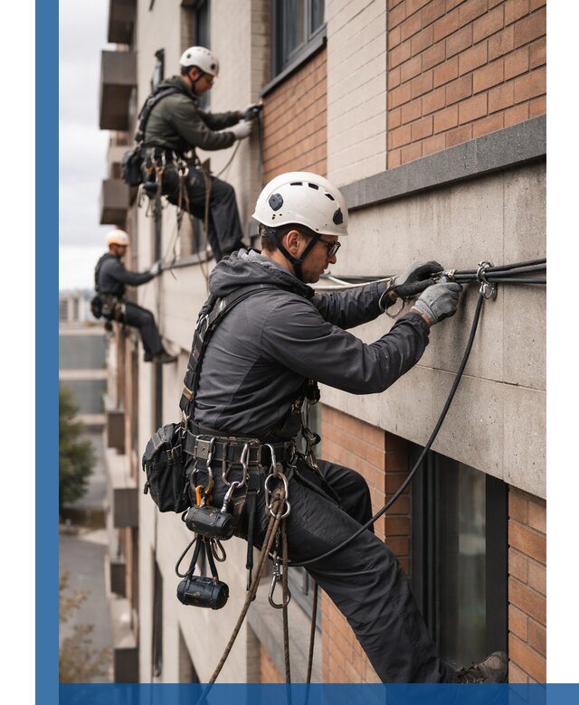 Крепление кабеля на фасаде монтаж и крепеж в Чайковском