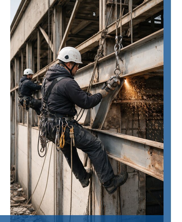 Демонтаж металлоконструкций на высоте в Чайковском от 6579р. |ВЫСОТНИК-Чкв