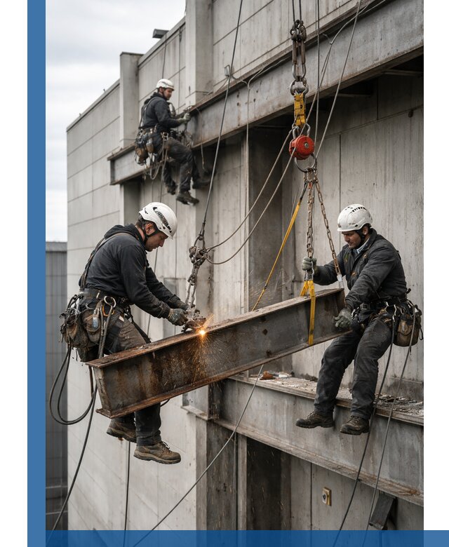 Демонтаж металлоконструкций на высоте в Чайковском под ключ