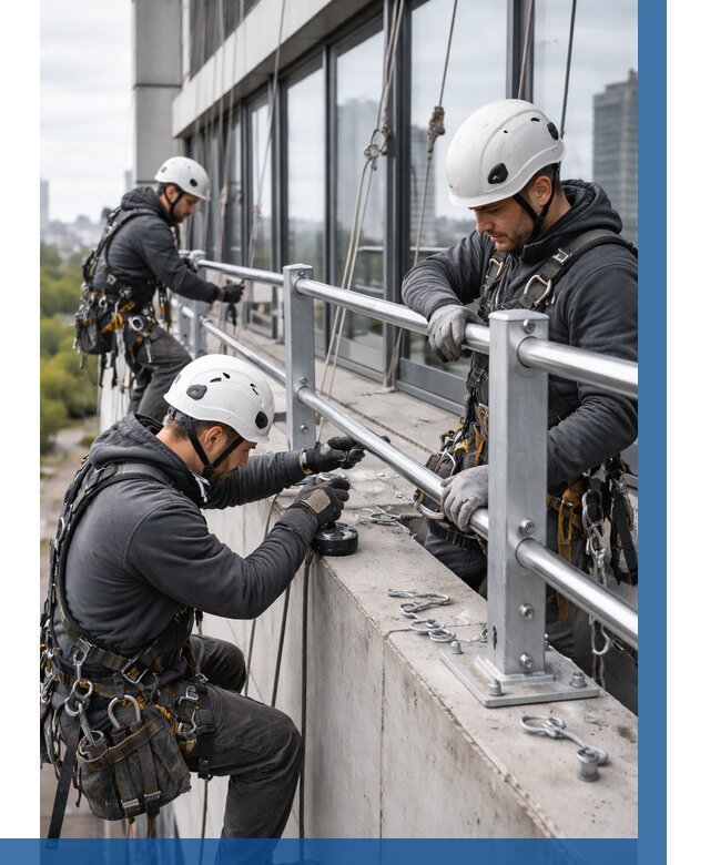 Монтаж ограждений на высоте в Чайковском, от 1215 р. | ВЫСОТНИК-Чкв