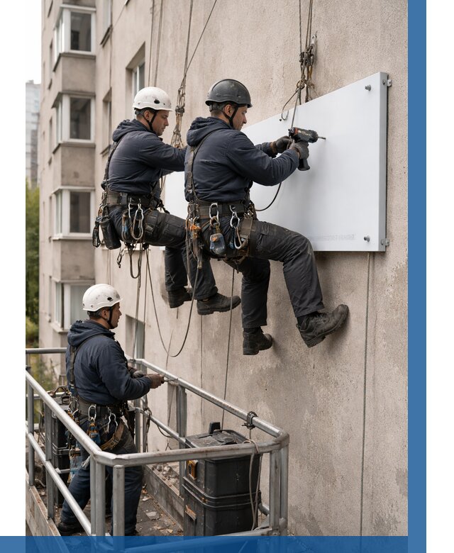 Монтаж табличек и указателей в Чайковском от 3542 р. | ВЫСОТНИК-Чкв