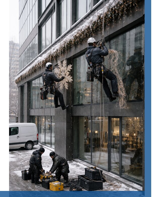 Демонтаж новогоднего оформления в Чайковском от 5567 р. | ВЫСОТНИК-Чкв