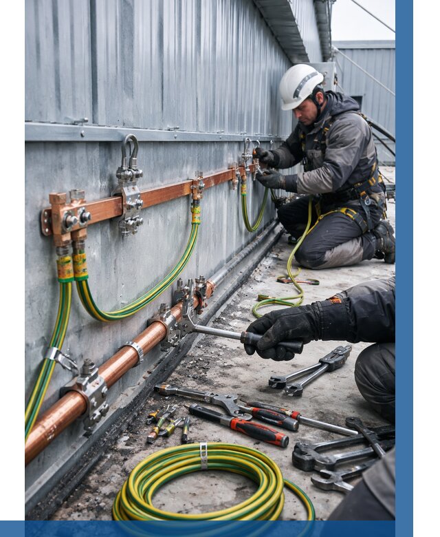 Монтаж заземления здания в Чайковском от 25303 р. | ВЫСОТНИК-Чкв