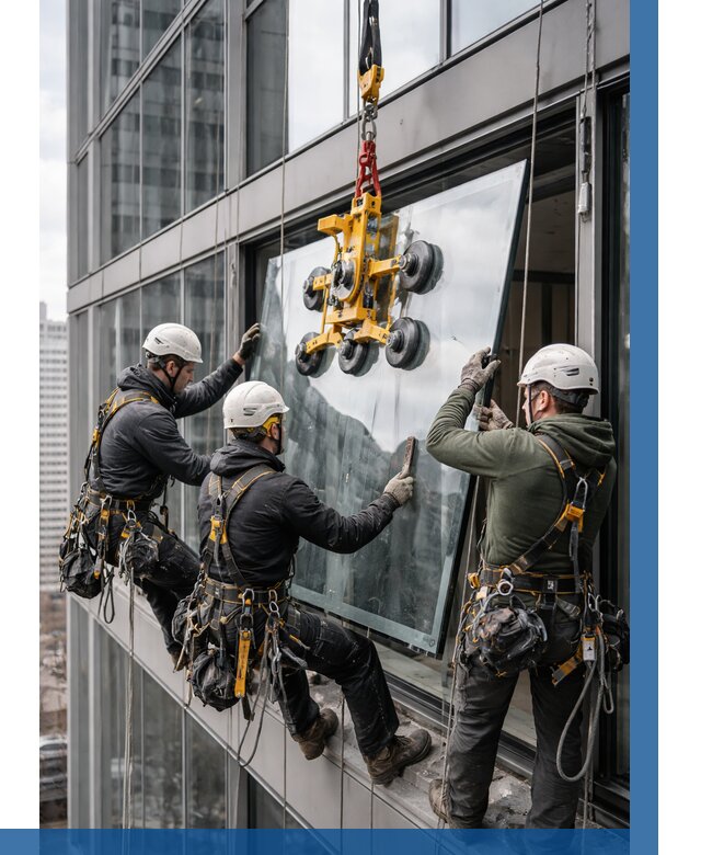 Фасадное остекление зданий под ключ в Чайковском от 10121 р. | ВЫСОТНИК-Чкв