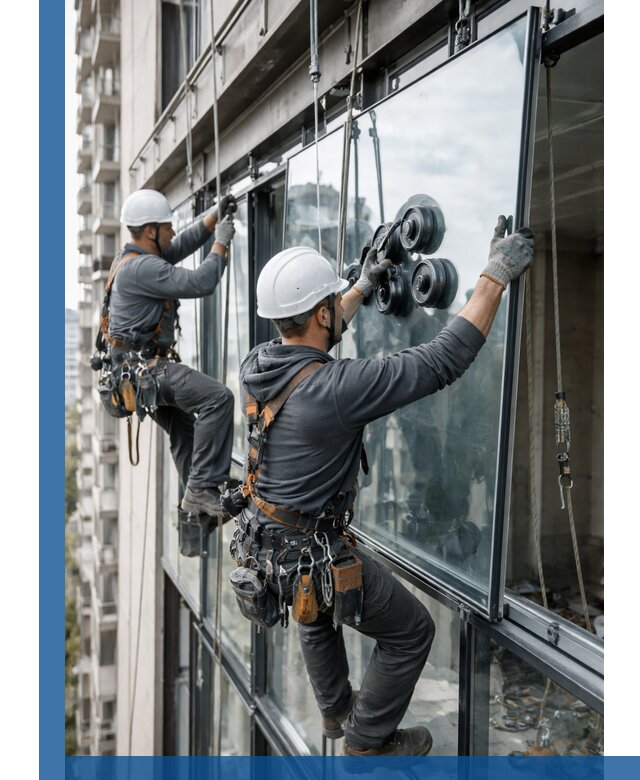 Витражное остекление фасадов и лоджий в Чайковском под ключ