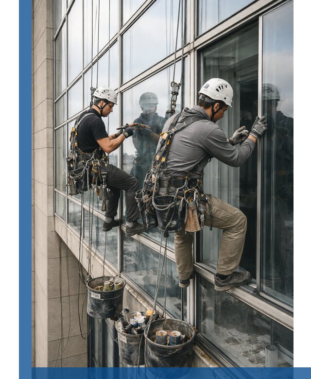 Ремонт витражных конструкций и фасадного остекления в Чайковском