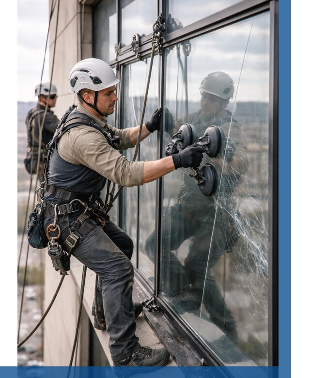 Замена стекла в витраже в Чайковском под ключ от 8603 р. | ВЫСОТНИК-Чкв