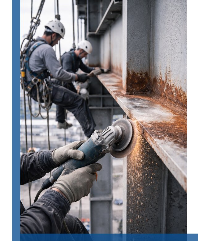 Зачистка металла от ржавчины и подготовка поверхностей в Чайковском