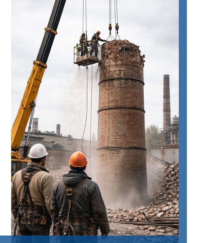 Демонтаж дымовой трубы в Чайковском от 91089 р. | ВЫСОТНИК-Чкв, смета