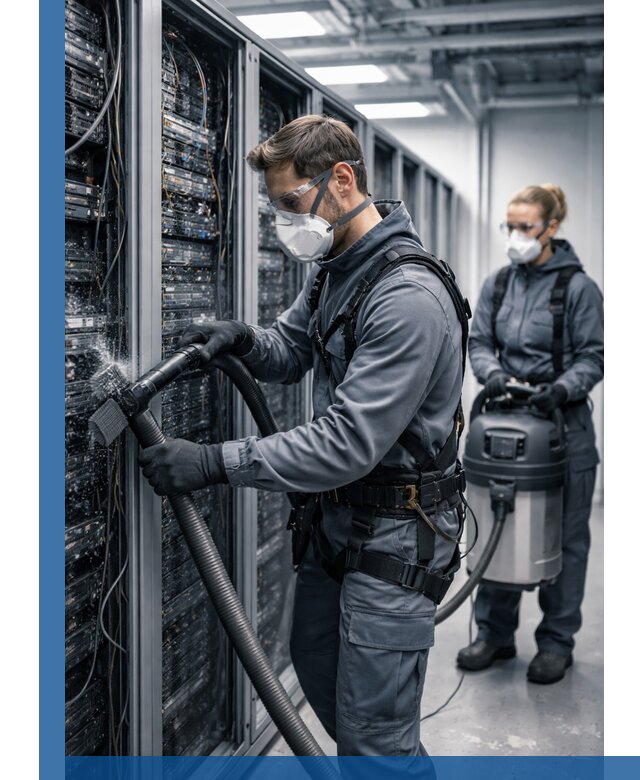 Обеспыливание серверной комнаты в Чайковском, профессиональная очистка