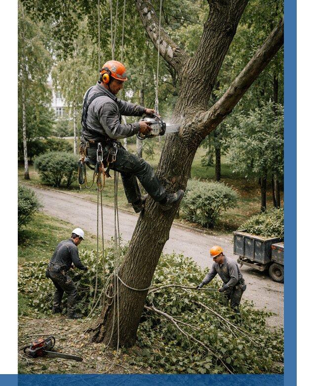 Кронирование деревьев в Чайковском от 6579 р. | ВЫСОТНИК-Чкв