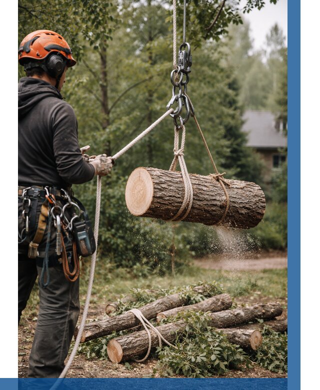 Валка деревьев частями в Чайковском от 7591 р. | ВЫСОТНИК-Чкв