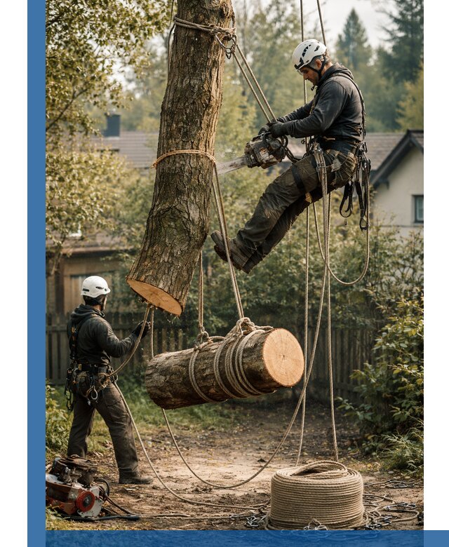 Валка деревьев частями в Чайковском, безопасно и аккуратно