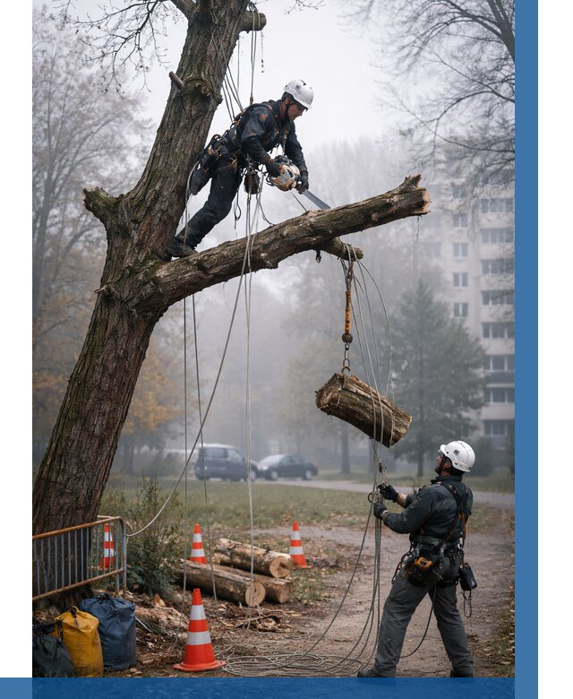 Удаление аварийных деревьев в Чайковском от 15182 р. | ВЫСОТНИК-Чкв