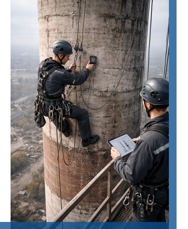 Обследование дымовой трубы в Чайковском от 8097 р. | ВЫСОТНИК-Чкв