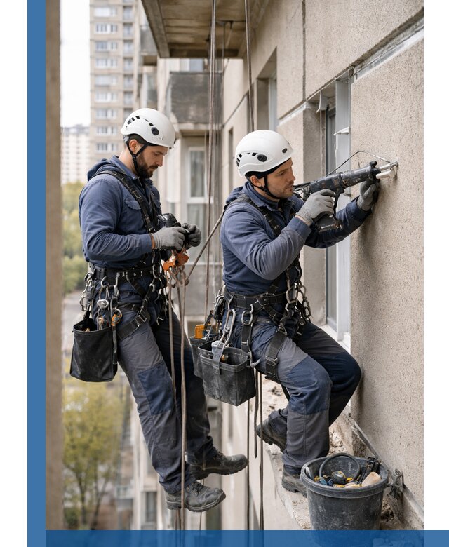 Промышленные альпинисты высотные работы и монтаж в Чайковском